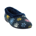 Front - Lunar Womens/Ladies Goji Snowflake Slippers