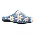 Front - Lunar Womens/Ladies Plumeria Mule Slippers