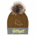 Front - Harry Potter Hufflepuff Pom Pom Beanie