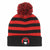 Front - Emily The Strange Unisex Adult Striped Pom Pom Beanie