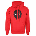 Front - Deadpool Unisex Adult Mask Splatter Hoodie