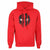 Front - Deadpool Unisex Adult Mask Splatter Hoodie