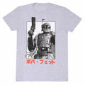 Front - Star Wars Unisex Adult Boba Fett Katakana T-Shirt