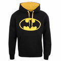 Front - Batman Unisex Adult Contrast Logo Hoodie