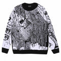 Front - Junji-Ito Unisex Adult Face Melting Knitted Jumper