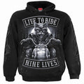 Front - Spiral Direct Unisex Adult Nine Lives Hoodie