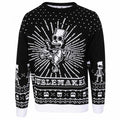 Front - The Simpsons Unisex Adult Bad To The Bone Knitted Jumper