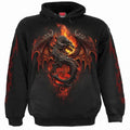 Front - Spiral Direct Unisex Adult Infernal Duel Hoodie