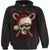 Front - Spiral Direct Unisex Adult Candy Cane Santa Hoodie