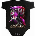 Front - Spiral Direct Baby Metallicorn Sleepsuit