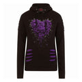 Front - Spiral Direct Womens/Ladies Bleeding Heart Ripped Hoodie