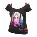 Front - DC Comics Womens/Ladies Mad Love Harley Quinn Short-Sleeved T-Shirt