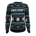 Front - Minecraft Unisex Adult Patterned Knitted Christmas Jumper