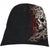 Front - Spiral Skull Shoulder Wrap Beanie