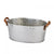 Front - Hill Interiors Leather Handled Hammered Champagne Bucket