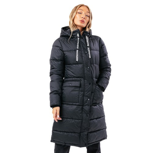 Hype Womens Ladies Longline Parka Jacket