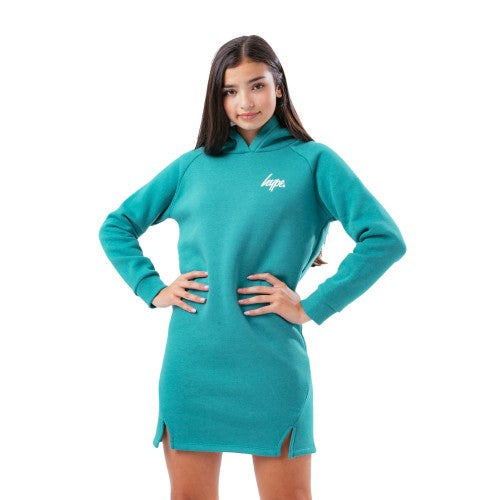 Hype Girls Script Side Split Hem Longline Hoodie