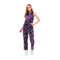 Front - Hype Girls Leopard Print Jumpsuit