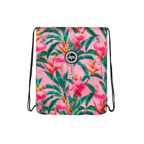 Hype Flamingo Rainforest Drawstring Bag