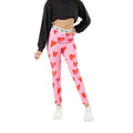 Front - Hype Girls Scribble Hearts Leggings