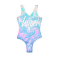 Front - Hype Girls Pastel Tie Dye One Piece Swimsuit