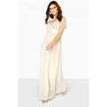 Front - Little Mistress Womens/Ladies Detachable Cape Maxi Dress