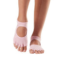 Front - Toesox Womens/Ladies Allure Half Toe Socks