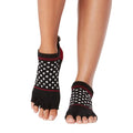 Front - Toesox Womens/Ladies Gripped Half Toe Socks