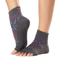 Front - Toesox Womens/Ladies Festival Half Toe Socks