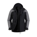 Front - Mountain Warehouse Mens District Extreme 3 in 1 Waterproof Jacket