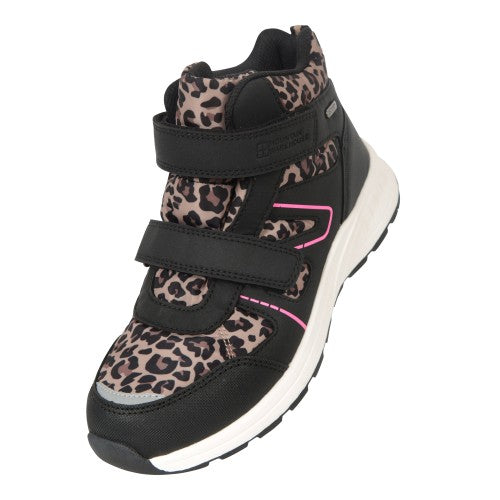 Mountain Warehouse Childrens Kids Jupiter Adaptive Leopard Print Walking Boots