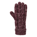 Front - Mountain Warehouse Womens/Ladies Thinsulate Cable Knit Winter Gloves