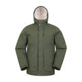 Front - Mountain Warehouse Mens Coastline Borg Waterproof Jacket