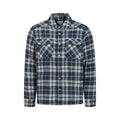 Front - Mountain Warehouse Mens Pinn Flannel Borg Lined Shirt