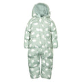 Front - Mountain Warehouse Toddler Frosty Clouds Padded Snowsuit