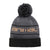 Front - Animal Dylan Pom Pom Recycled Skiing Beanie