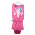 Front - Mountain Warehouse Girls Critter Unicorn Ski Mittens