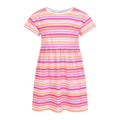 Front - Mountain Warehouse Girls Essentials Lora Striped Casual Dress