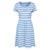 Front - Mountain Warehouse Womens/Ladies Contrast Striped Skater Dress