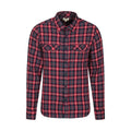 Front - Mountain Warehouse Mens Trace Flannel Long-Sleeved Shirt