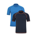 Front - Mountain Warehouse Mens Rash Guard (Pack of 2)