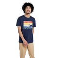 Front - Animal Mens Classico Wave Organic T-Shirt