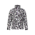 Front - Mountain Warehouse Childrens/Kids Endeavour Leopard Print Half Zip Fleece Top