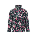 Front - Mountain Warehouse Childrens/Kids Endeavour Floral Half Zip Fleece Top