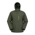 Front - Mountain Warehouse Mens Brisk Extreme Colour Block Waterproof Jacket