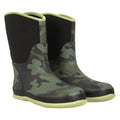 Front - Mountain Warehouse Childrens/Kids Puddle Camo Wellington Boots