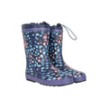 Front - Mountain Warehouse Childrens/Kids Leopard Print Winter Wellington Boots