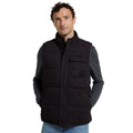 Front - Animal Mens Fistral Quilted Borg Lined Gilet