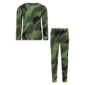 Front - Mountain Warehouse Childrens/Kids Camo Polar Fleece Base Layer Set