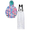 Front - Mountain Warehouse Childrens/Kids Printed Ski Jacket & Trousers